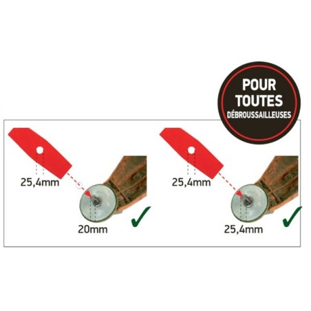 Lame débroussailleuse Oregon 3 dents 4mm