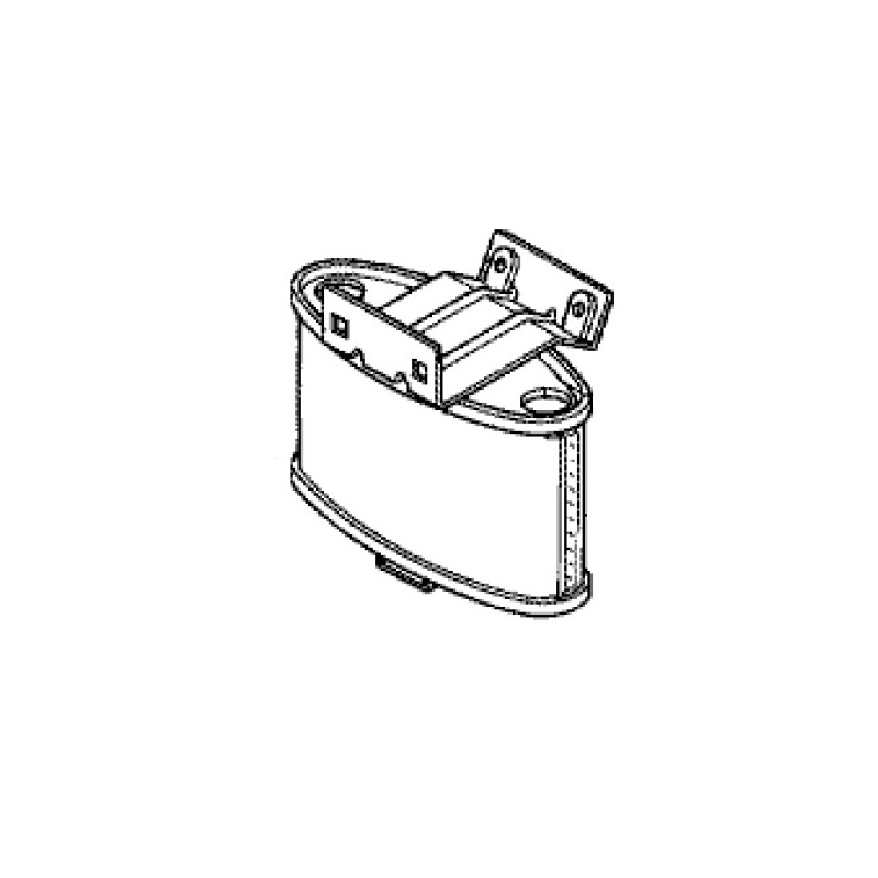 Pot d'échappement tracteur tondeuse Honda