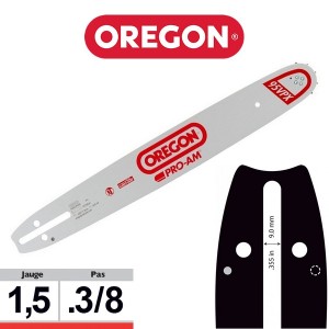 Guide chaîne tronçonneuse Oregon 3/8 058 SFHD009