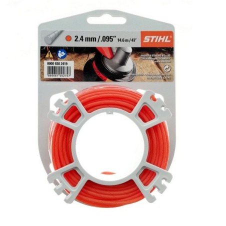 Fil rond silencieux débroussailleuse Stihl 2.4 mm