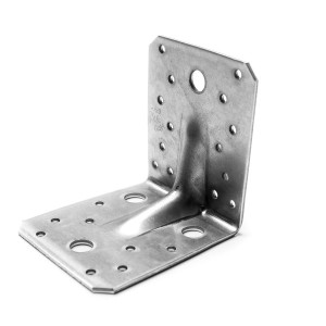 Equerre renforcée zinguée 105 x 105 x 90 mm