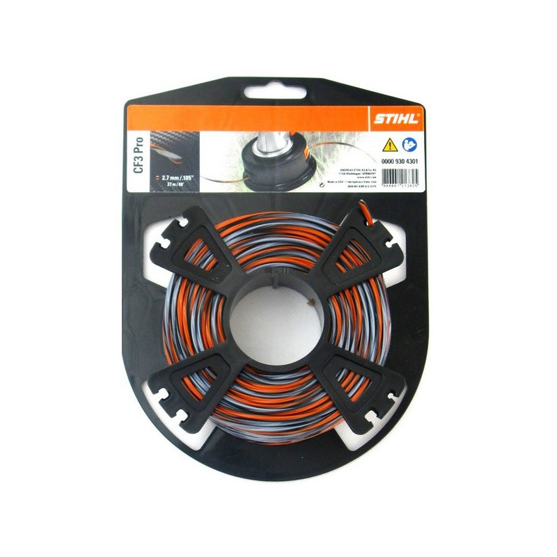 Bobine fil débroussailleuse Stihl carbone CF3 Pro 2.7 mm