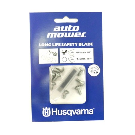 Kit 9 lames tondeuse robot Husqvarna / Gardena / Mc Culloch