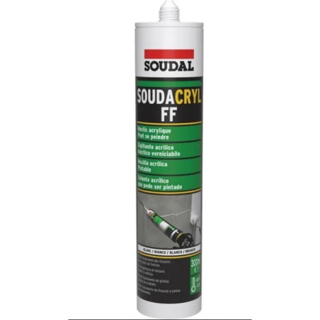 Mastic à peindre acrylique Soudal blanc