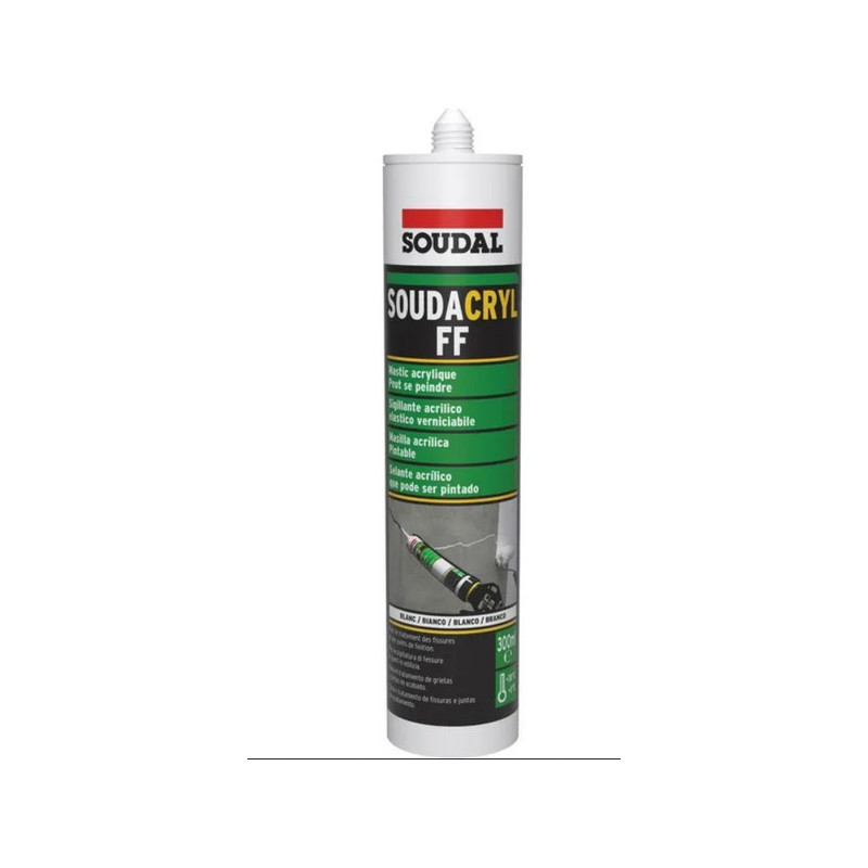 Mastic à peindre acrylique Soudal blanc