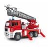 Jouet camion de pompier rouge MAN avec échelle pivotante modal atc