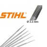 Kit 6 limes ronde affutage chaine tronçonneuse Stihl 3.2 mm modal atc