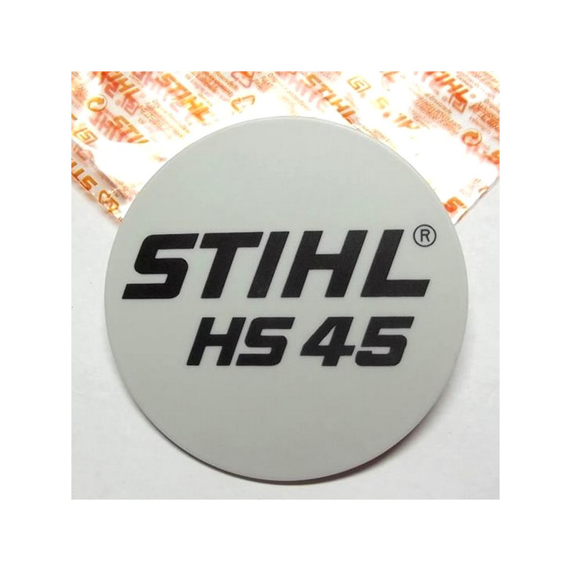 Plaque matricule taille Haies Stihl HS45