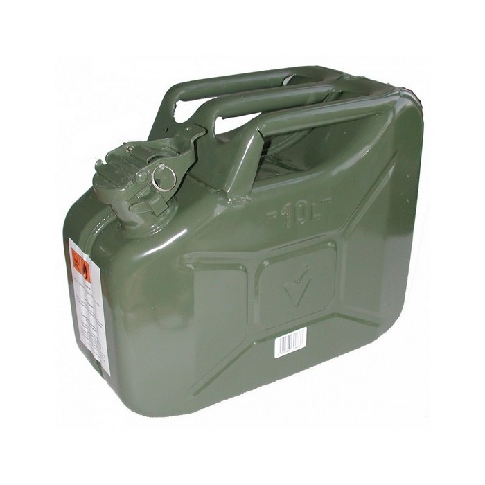 Jerrican Essence 10L Avec Tuyau - Bidon étanche Pour Essence, Diesel, Huile - Fabriqué En UE, Bec Verseur Pratique