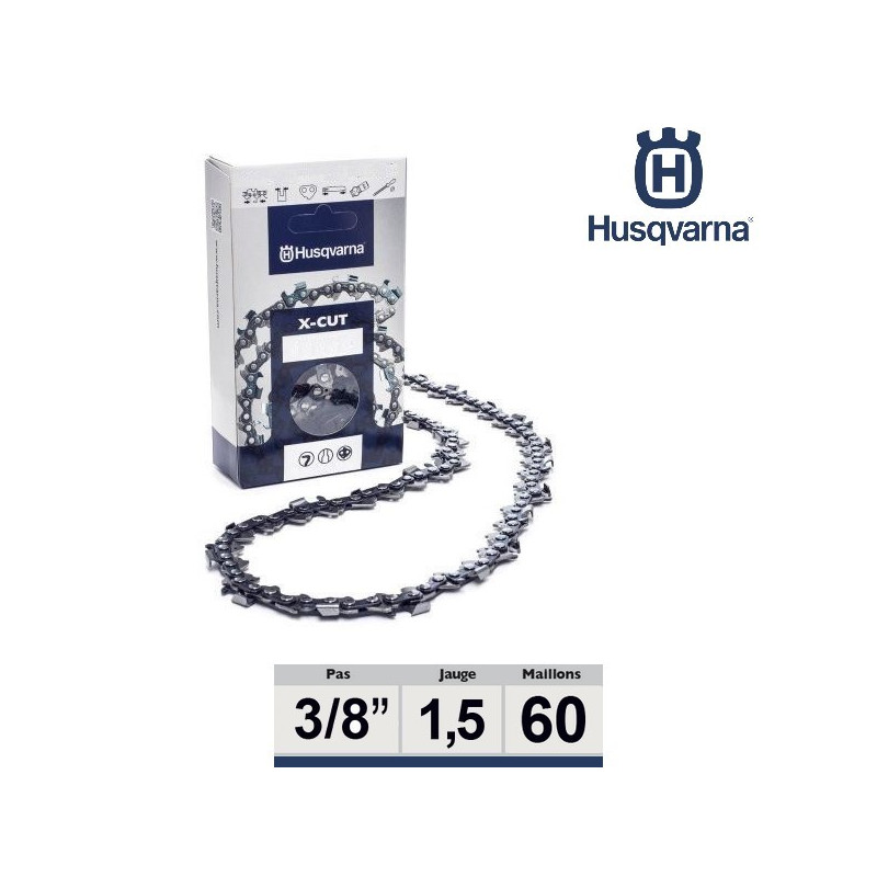 Chaîne tronçonneuse Husqvarna 3/8 058 60 dents