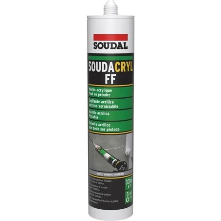 Mastic à peindre acrylique Soudal gris