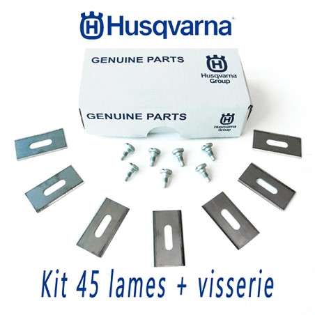 Jeu de 45 lames endurantes tondeuse robot Husqvarna