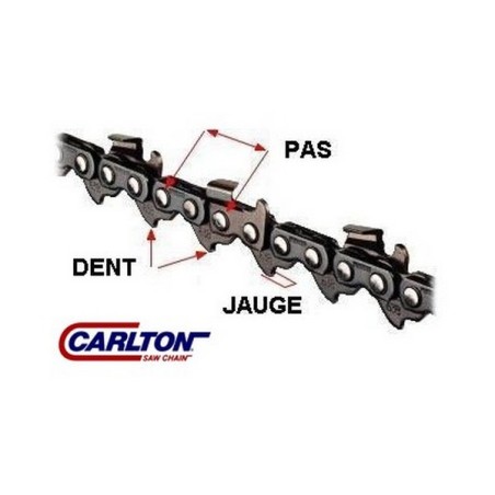 Chaine tronçonneuse 404 063 108 dents