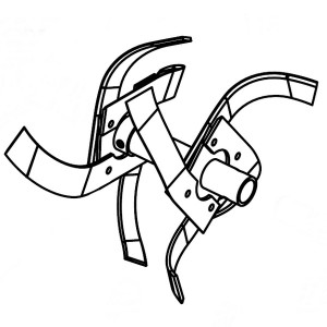 Fraise départ double gauche motobineuse Pubert / Staub