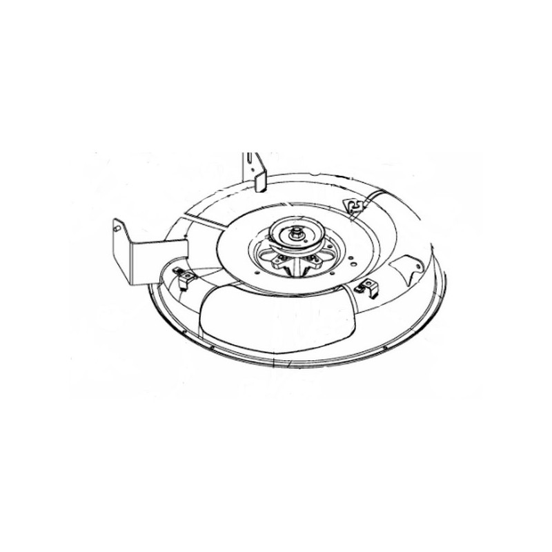 Carter de coupe tracteur tondeuse MTD