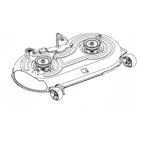 Plateau de coupe 107 cm tracteur tondeuse MTD