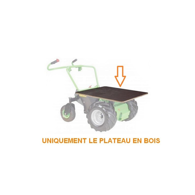 Plateau bois brouette électrique Etesia Donky MBPB