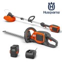 Pack taille-haies à batterie Husqvarna 215iHD45 + Coupe bordure 215iL