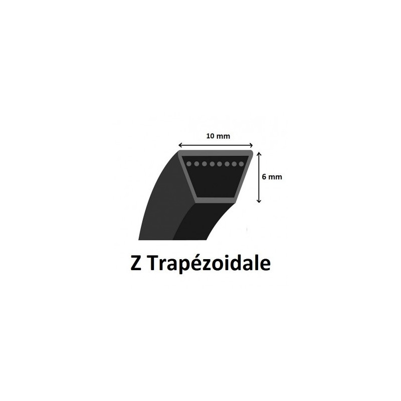 Courroie lisse trapézoïdale Z47