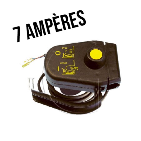 Contacteur de démarrage pour tondeuse électrique - 7 ampères AMP