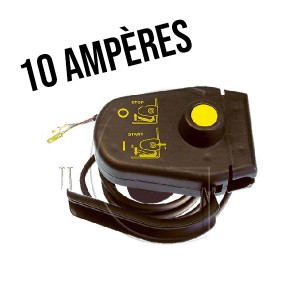 Contacteur de démarrage pour tondeuse électrique - 10 ampères AMP