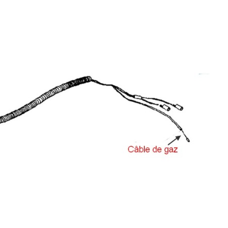 câble de gaz débroussailleuse Mc Culloch