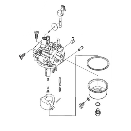 Carburateur moteur tondeuse débroussailleuse Rato