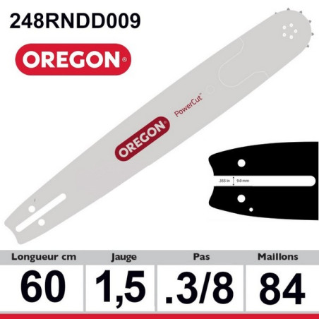 Guide chaine tronçonneuse Oregon 60 cm