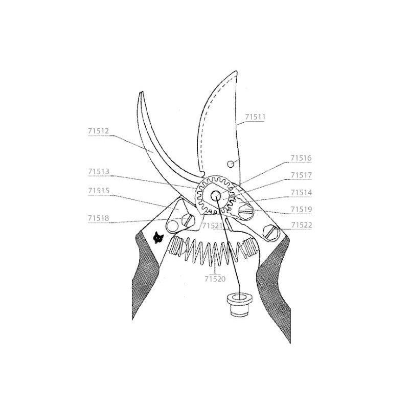 Butée amortisseur pour sécateur OGAN / OGAT Outils Wolf