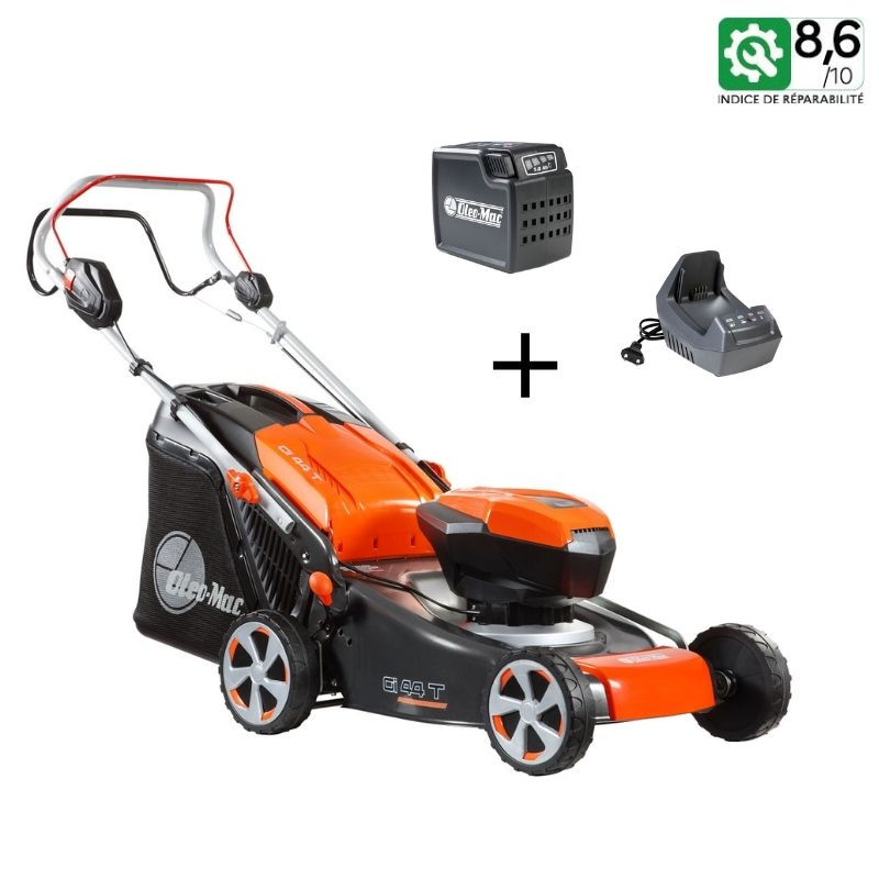 Tondeuse à batterie Oleo Mac Gi44T avec chargeur et batterie 5 Ah