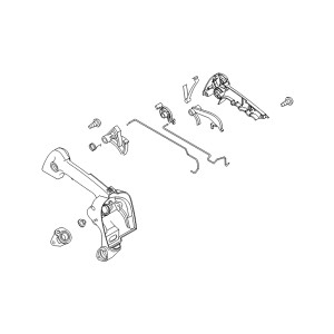 Poignée arrière tronçonneuse Shindaiwa