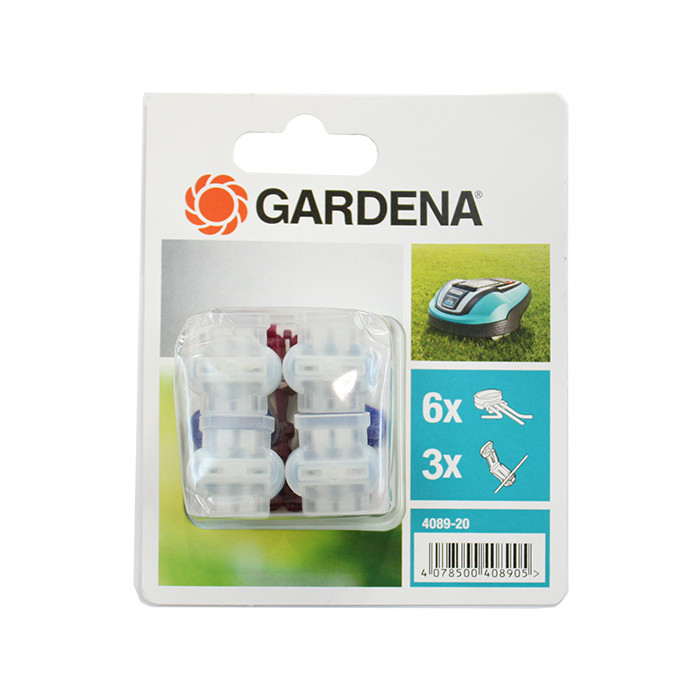 Kit Connecteurs Et Raccords De Câble GARDENA 4089-20 - Pour Robot Tondeuse, Étanche Et Résistant