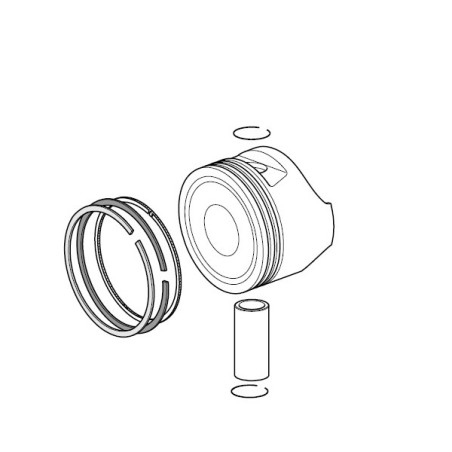 Piston complet Moteur GGP Complet TRE0701