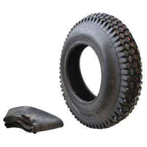Roue de brouette avec Chambre à air, Lot de 2 pneus de Rechange 3.50-8,  pneumatiques, Jusqu'à 154 kg, Noir A100 - Cdiscount Jardin