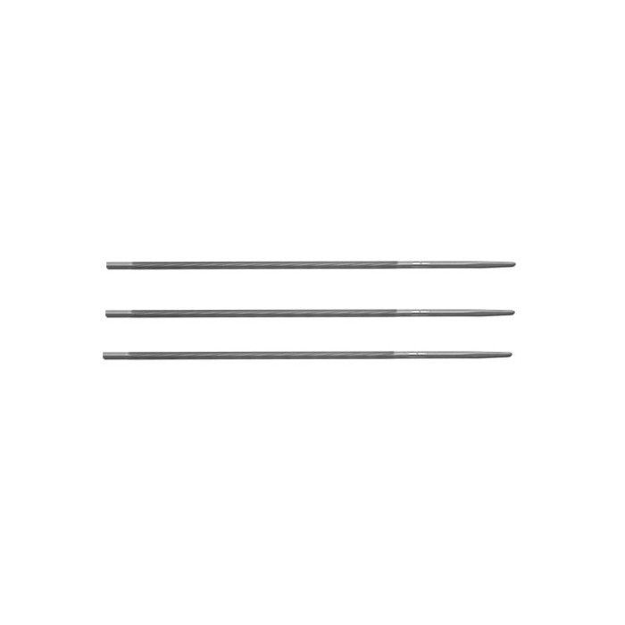 Lot De 3 Limes Rondes Premium Pour Affûter Les Chaînes De Tronçonneuse (4.0, 4.8, 5 Mm) - Neuves