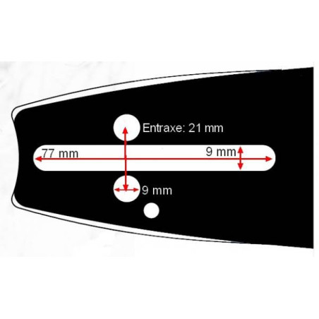 Guide chaine tronçonneuse Alpina 50 cm 3/8 058 72 Dents