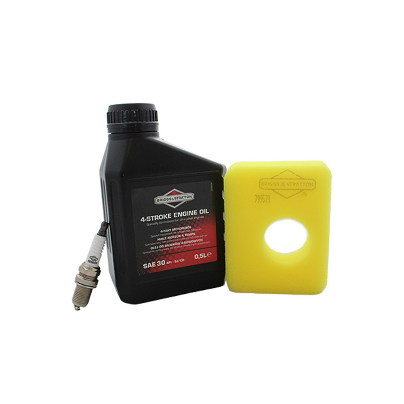 Kit entretien moteur Briggs et Stratton filtre jaune