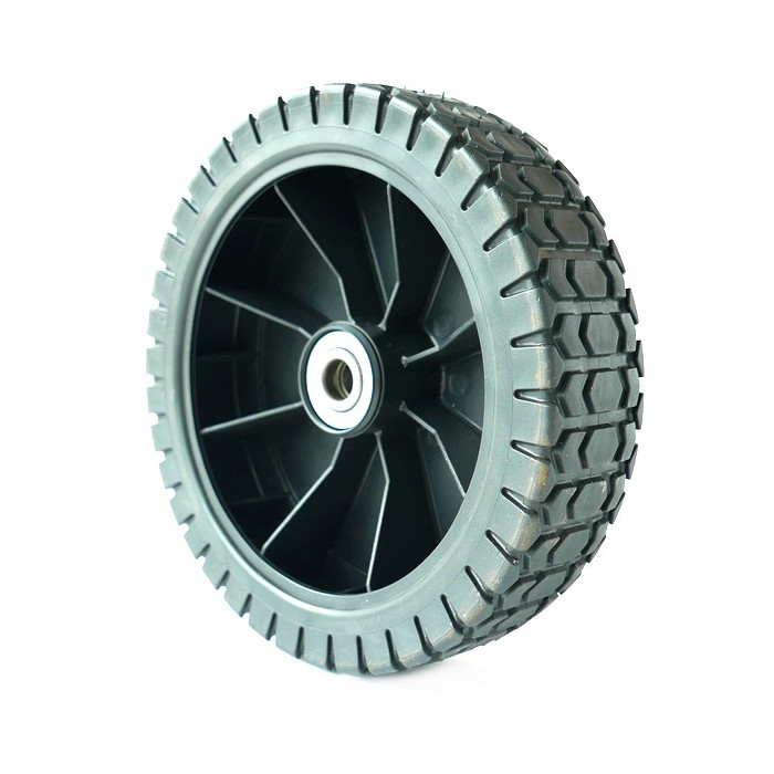 Roue De Tondeuse à Gazon Universelle - 19,5 Cm - Caoutchouc Résistant - Maniabilité Facile
