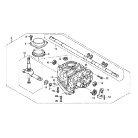 Boite de vitesse tondeuse Honda