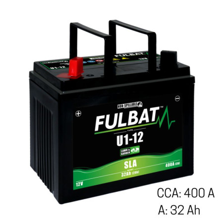 Batterie tondeuse autoportée 12V - 32Ah / CCA: 400 A, + à gauche