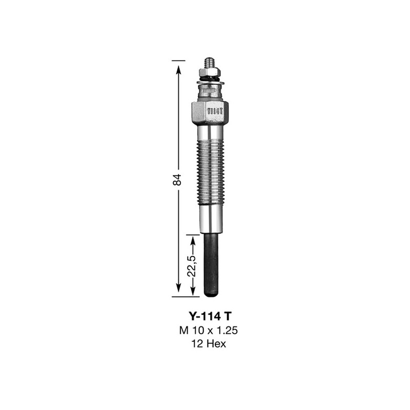 Bougie de préchauffage NGK Y114T