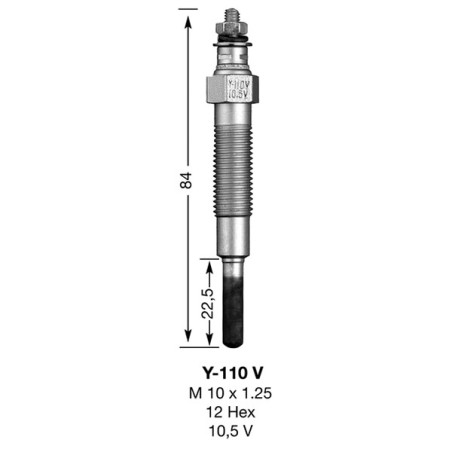 Bougie de préchauffage NGK Y110