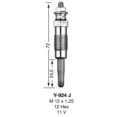 Bougie de préchauffage NGK Y924J