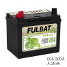 Batterie tracteur tondeuse 12V 28Ah / CCA: 300A + gauche modal atc
