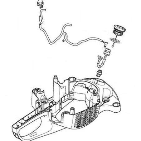 Poignée réservoir d'essence taille-haies Stihl