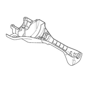 Monture inférieure poignée arrière taille haies Stihl