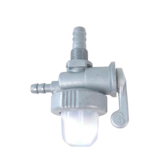 Robinet à Essence 8mm (5/16") Pour Tondeuse, Motoculteur, Moto - Robinet De Réservoir En Aluminium Marche/Arrêt