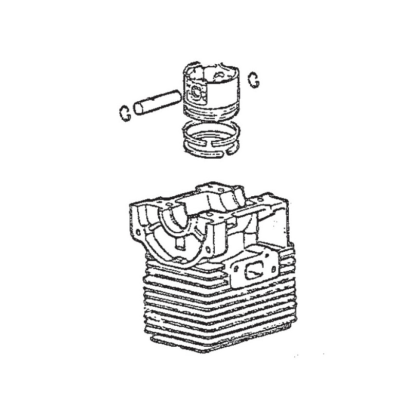 Cylindre piston débroussailleuse Nautac