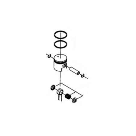 Piston complet taille-haies Shindaiwa