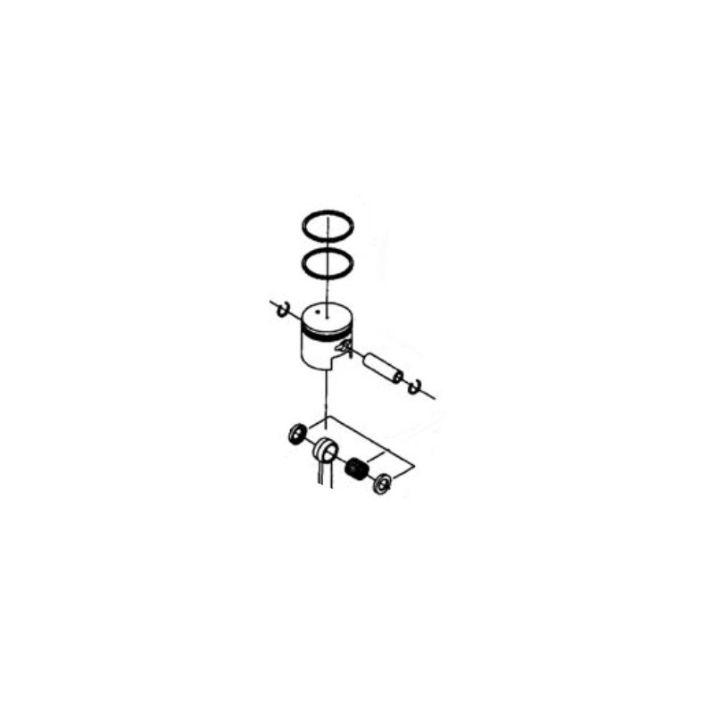 Piston complet taille-haies Shindaiwa